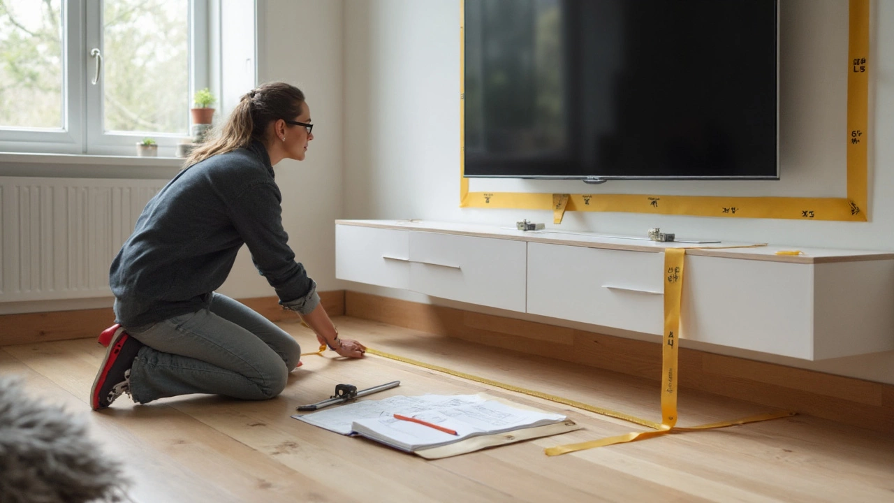 TV Stand Size for a Wall‑Mounted TV: Exact Width, Height, and Depth Rules