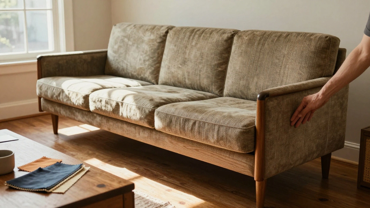 Is it cheaper to buy a new couch or reupholster?